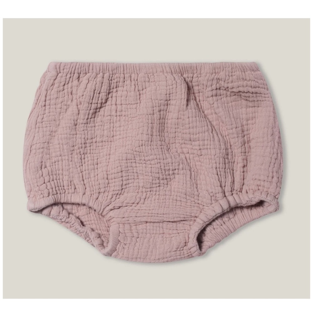 The Simple Folk The Gauzy Organic Muslin Bloomer Antique Rose Girls 4/5 Years